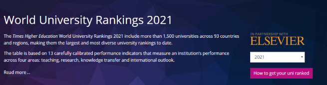 最新2021年泰晤士高等教育世界大学排名发布，牛津又蝉联第一，清华进前20