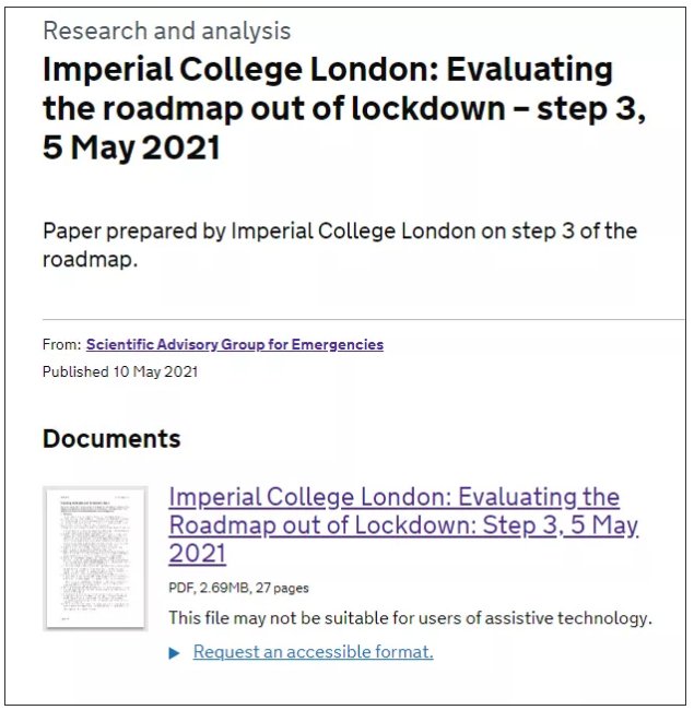 解封1个月，英国疫情没反弹！帝国理工科学家发布关于英国第三波疫情的预测